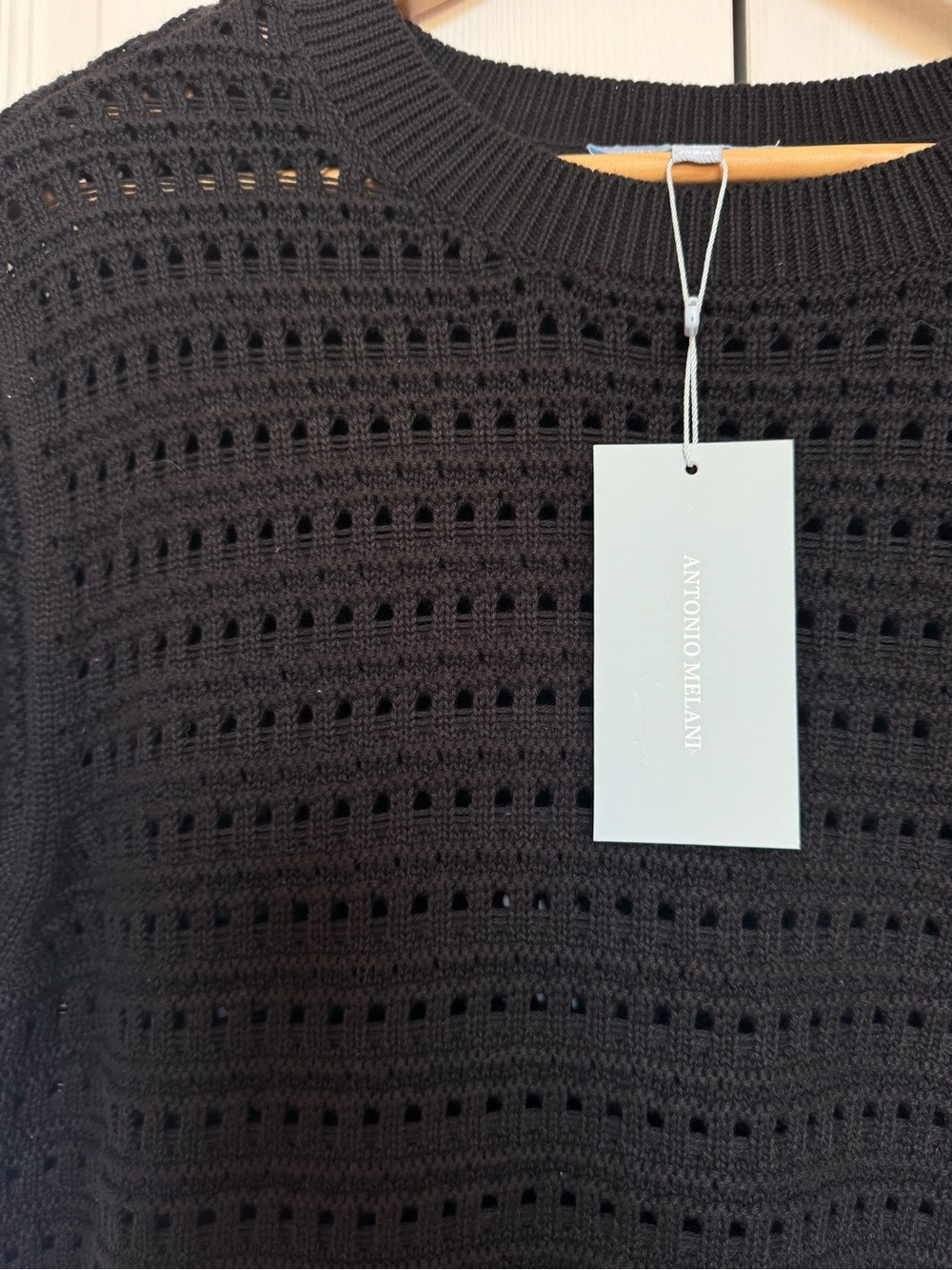 NWT Antonio Melani Open-Knit Pullover Sweater - Picture 4 of 5